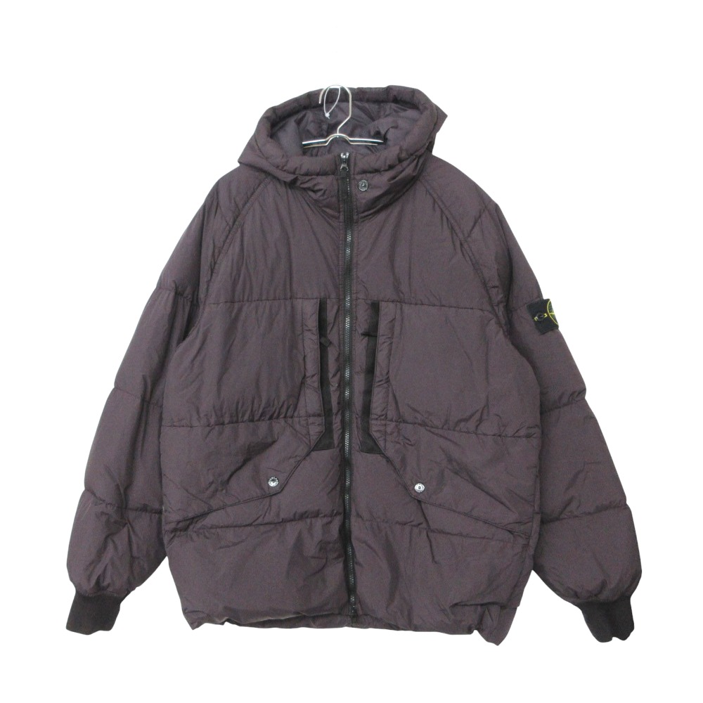 STONE ISLAND ストーンアイランド ダウンジャケット GARMENT DYED CRINKLE REPS RECYCLED NYLON DOWN ガーメントダイ ダークグレー メンズ 【中古】｜コムレイドバージ店