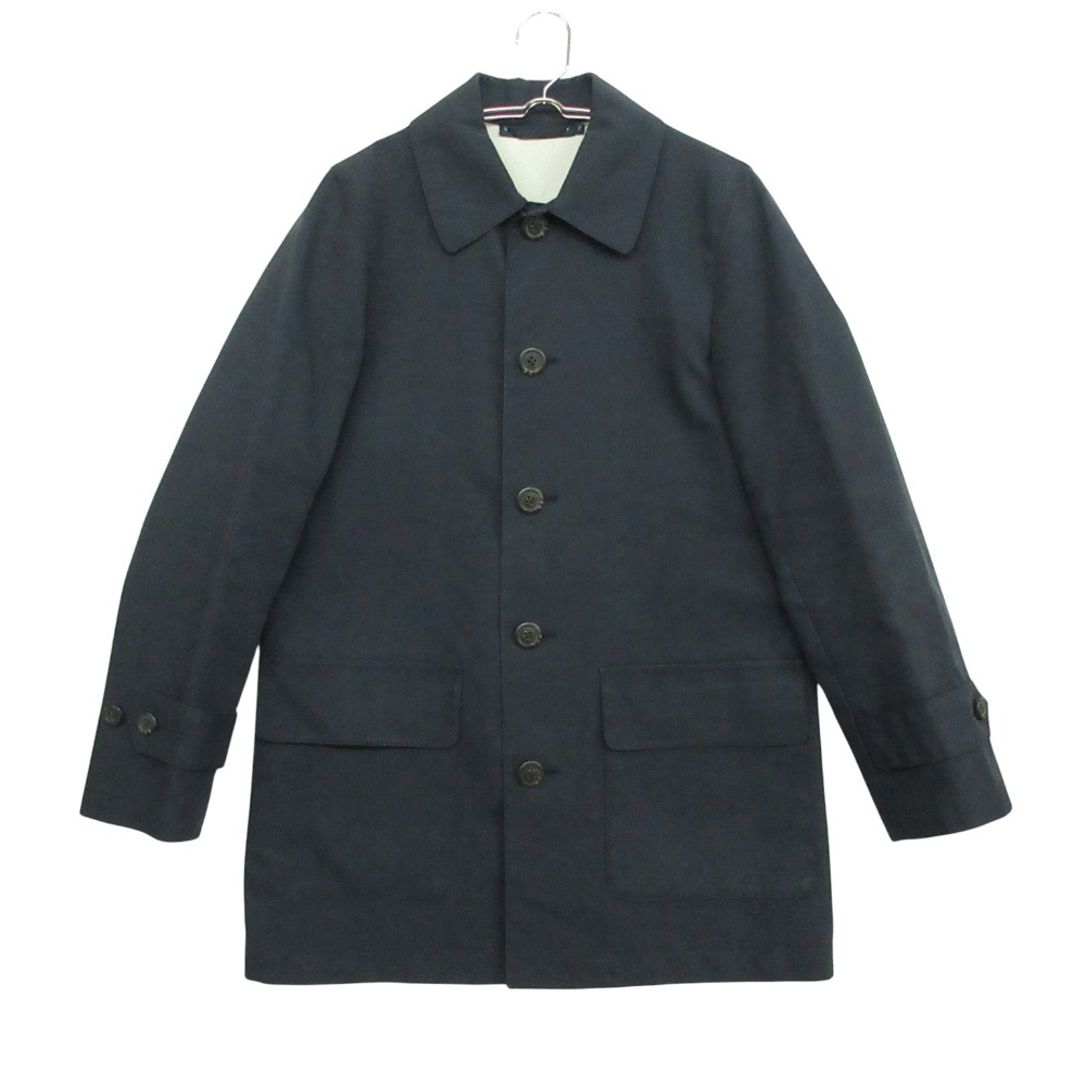 Vintage RALPH LAUREN ラルフローレン 天然ゴム引っ張ること ステンカラー厚地の外套 上衣 ロング丈  米国海軍 7 レディース 【中古】