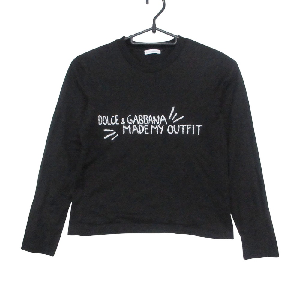 DOLCE\u0026GABBANA ドルチェアンドガッバーナ 長袖Ｔシャツ ロゴタイプT ロンT トップス 7/8 【中古】