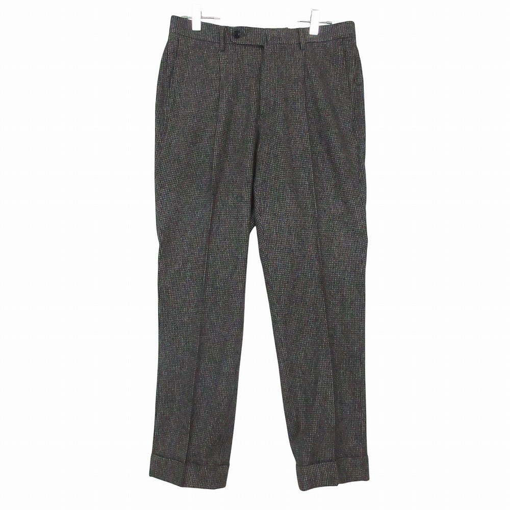 brilla per il gusto ブリッラ ペル イル グスト パンツ レインシステム ロロピアーナ スラックス トラウザーパンツ 千鳥柄 ウール グレー 42【S】 メンズ 【中古】｜コムレイドバージ店