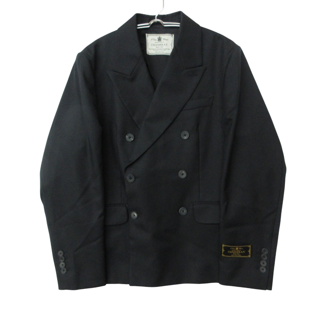 MAISON SPECIAL メゾンスペシャル テーラードジャケット ダブル乳ぶさ スポーツジャケット シャンブレーウール 11252111201 黒いこと メンズ 【中古】