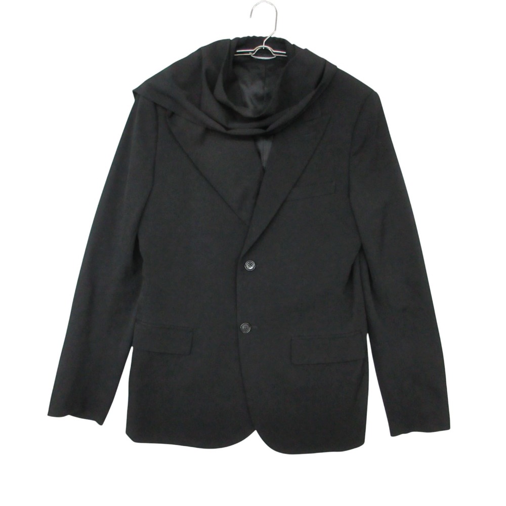 美品 20SS DIOR HOMME ディオール・オム テーラードジャケット 袈裟縛 ピークドラペル アウター  黒いこと 44【S】 メンズ 【中古】