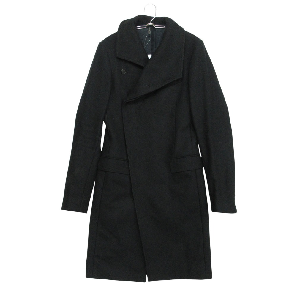 09AW DIOR HOMME ディオール・オム 厚地の外套 非相称 さあ美厚地の外套 アウター 黒いこと 44【S】 メンズ 【中古】