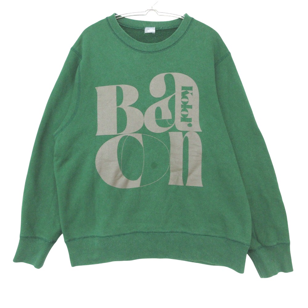 kolor BEACON 色合いビーコン 汗水 30/7裏毛汗水 調教師 長袖 トップス 厚地の外套大きさ 緑であること 1【M】 メンズ 【中古】