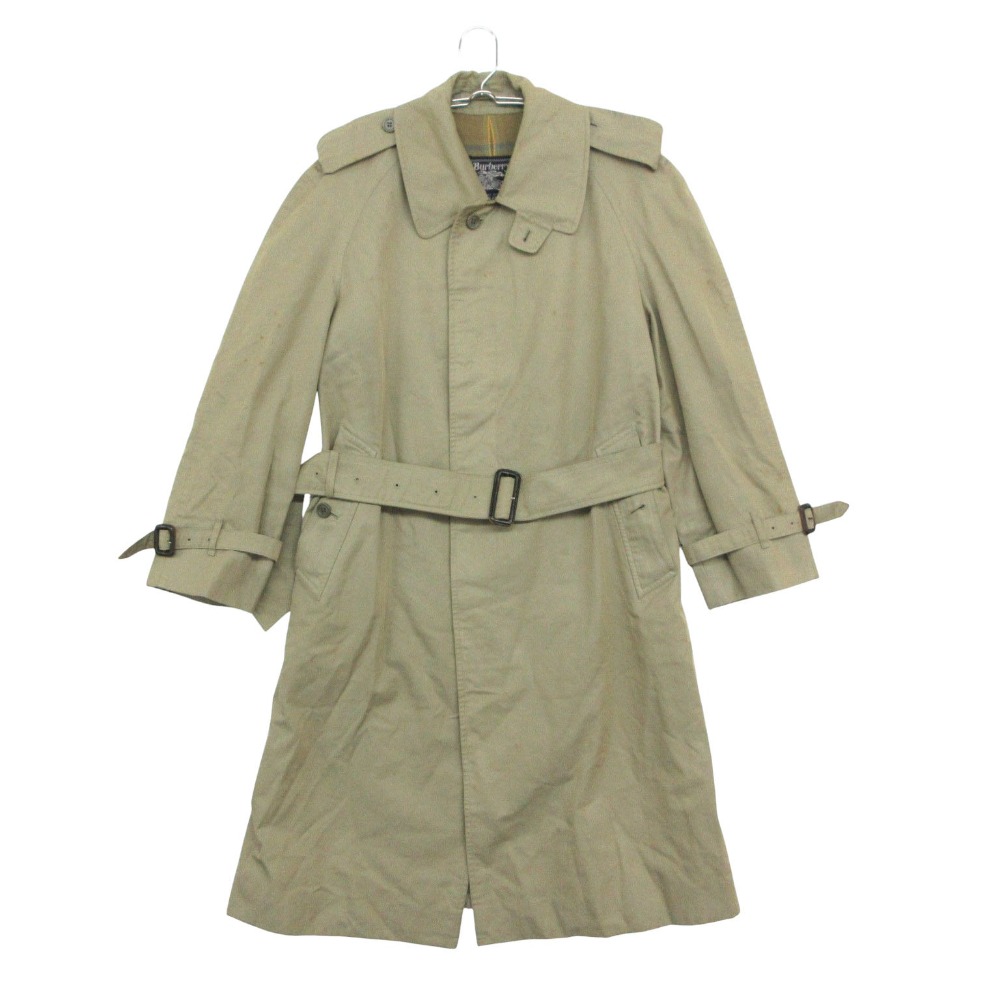60's-70's Vintage Burberrys バーバリーズ トレンチコート ジャケット ロング丈 ベルト付き アウター ベージュ M メンズ 【中古】|コムレイドバージ店