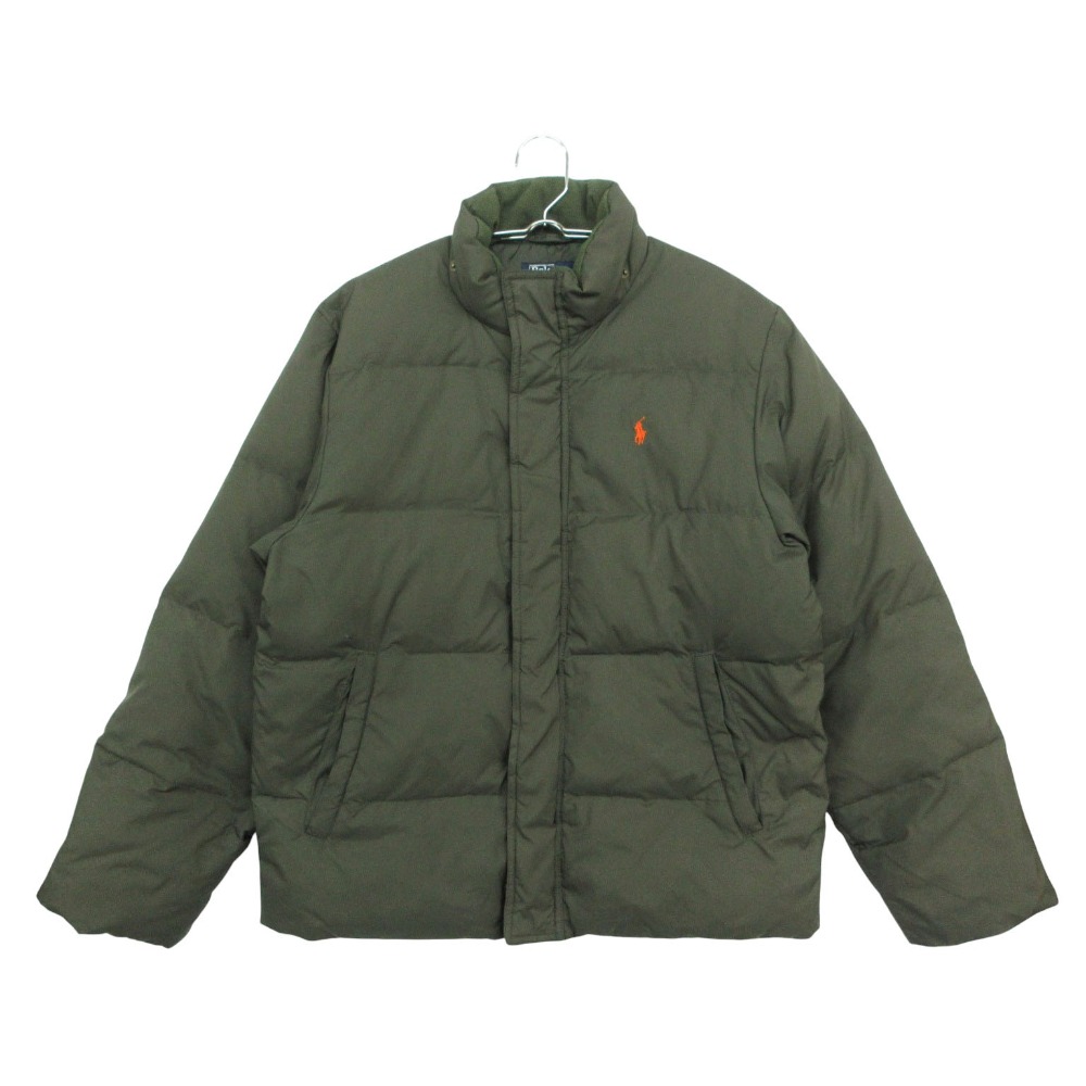 90\u0027s-00\u0027s Vintage Polo by Ralph Lauren ポロバイラルフローレン 落ちこむ上衣 上衣 ワンポイント 子馬刺しゅう ロゴタイプ 前掛け アウター 緑であること 160 【中古】