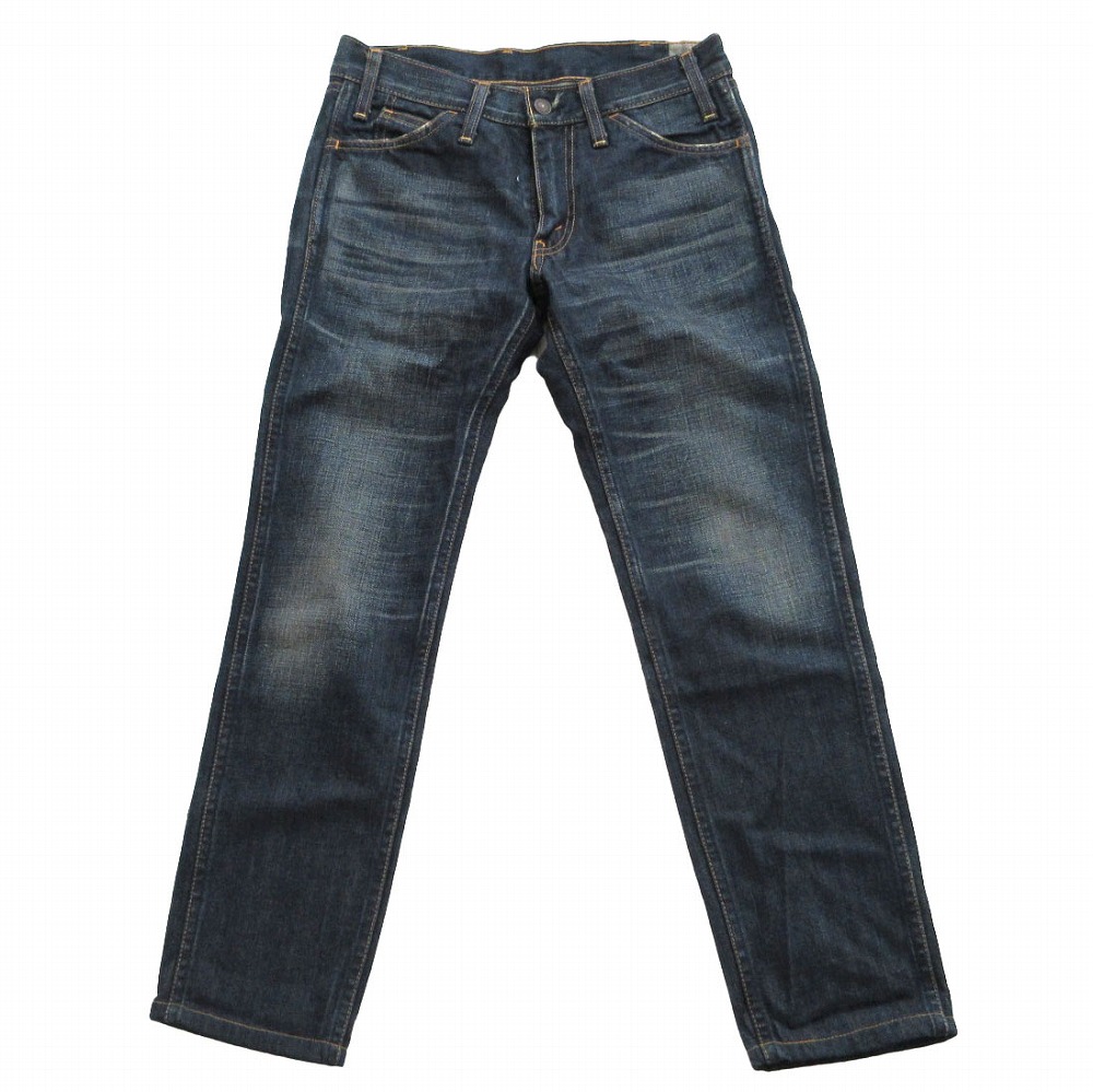LEVI\u0027S VINTAGE CLOTHING リーバイスビンテージクロージング ジーンズズボン下 日本製 刷り直す ユーズド産業 ジーンズズボン下 オレンジ色ため桶 青色 29 レディース 【中古】