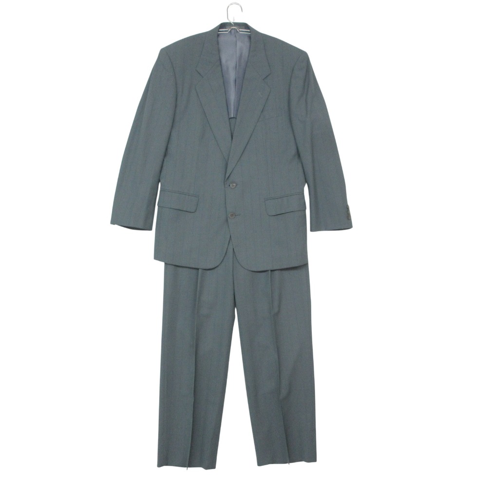 todhouse reynard savile row トッド棲み家 レイナード サヴィルロウ 背広 ヴィンテージ 縞模様柄  セットアップ  点火装置青色 A4 S メンズ 【中古】