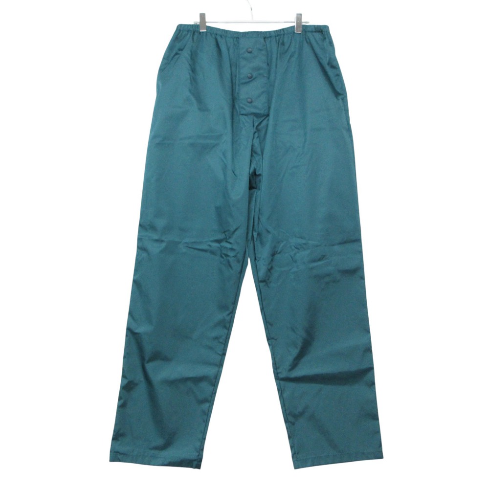 美品 22AW PRADA プラダ パンツ トライアングルロゴ リラックスフィット エラスティックウエストパンツ グリーン XL メンズ 【中古】|コムレイドバージ店
