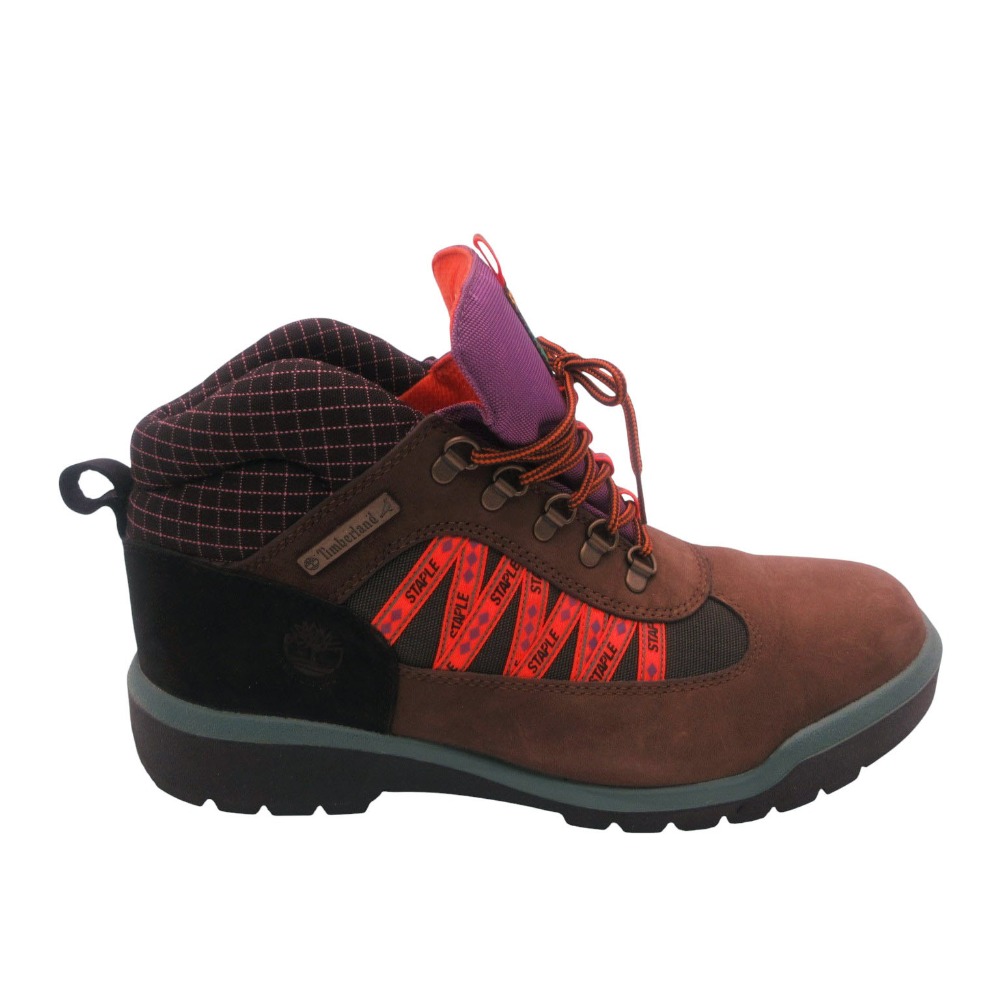 Timberland ティンバーランド &times; Staple フィールド ブーツ トレッキング シューズ 靴 スニーカー ブラウン 10.5 28.5cm メンズ 【中古】｜コムレイドバージ店