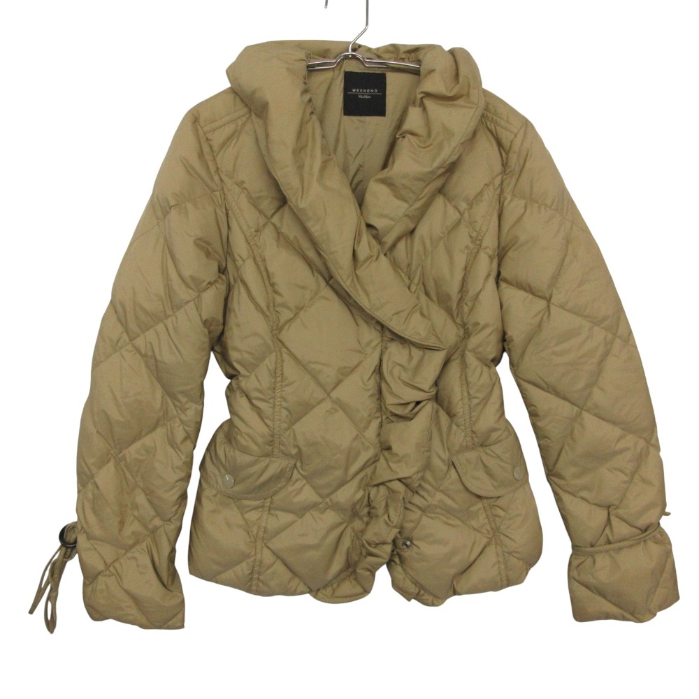 MAX MARA マックスマーラ ブルゾン WEEKEND ウィークエンド ダウンジャケット ベージュ 38【M】 レディース 【中古】|コムレイドバージ店