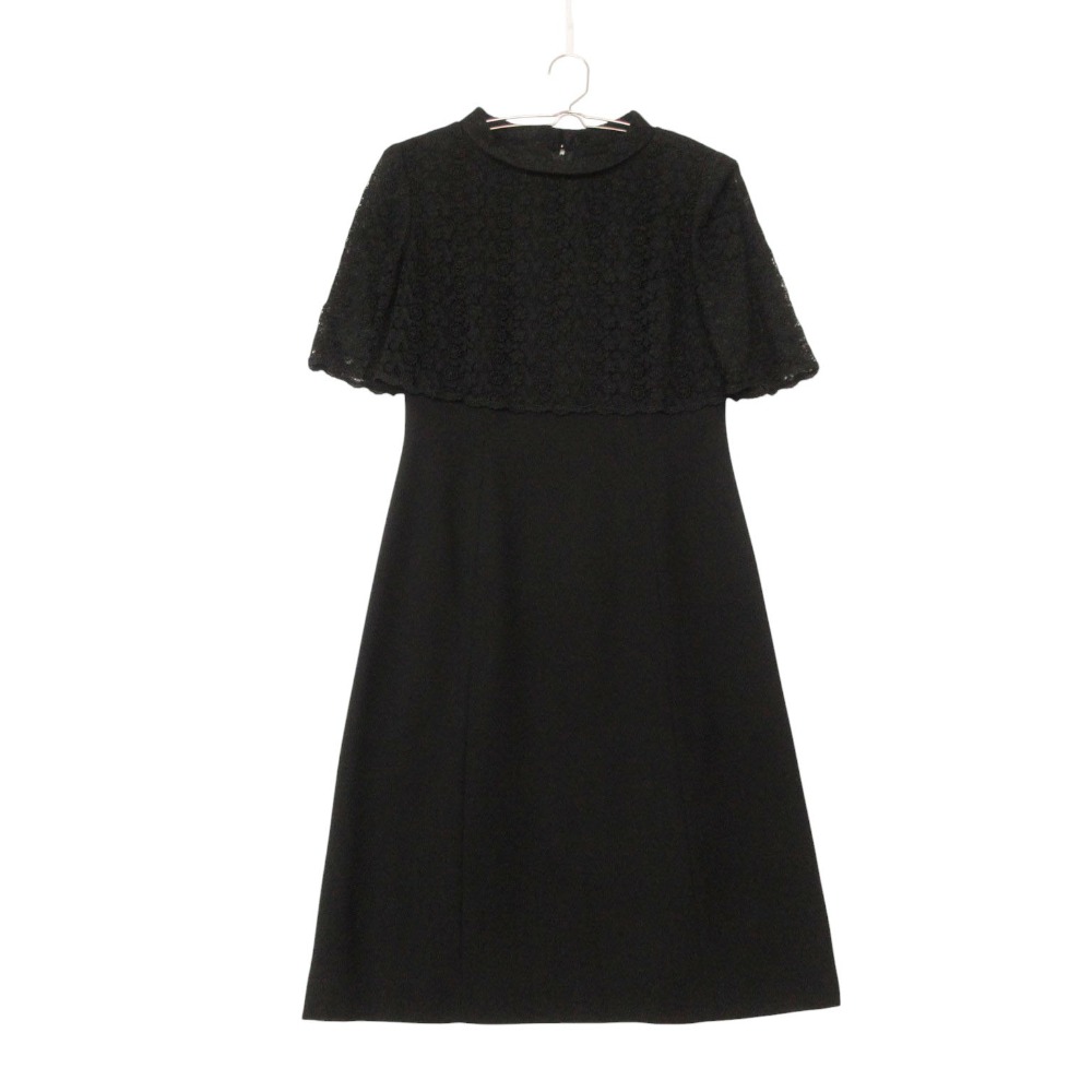 Chloe クロエ ワンピース フォーマル レース 半袖 ひざ丈 ブラック 9AR【M】 レディース 【中古】|コムレイドバージ店