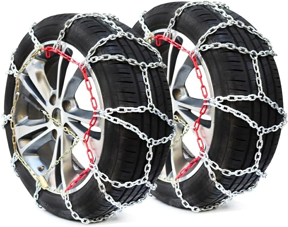 タイヤチェーン 車用タイヤチェーン 最新改良 小鋼板付きタイプ 滑り止め : JASIDA(正規品) 非金属タイヤチェーン 軽自動車 雪