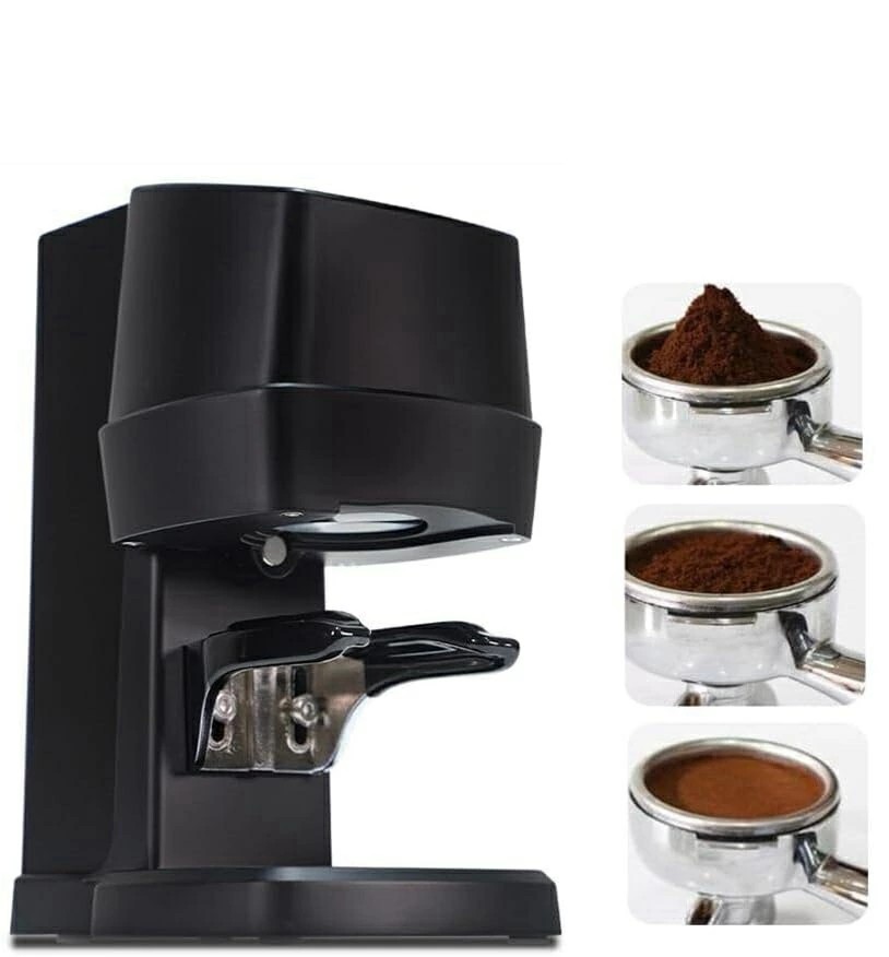 電動コーヒータンパー コーヒースケール付き58mm自動コーヒーパウダープレス機、10-30KG圧力調整可能 カフェ ダイニング用の高さ調整可能なスタンド付きコーヒーレベラー