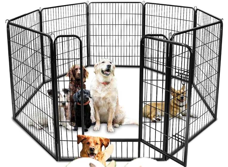 楽天市場】ペットフェンス 中大型犬用 ペットケージ ペット