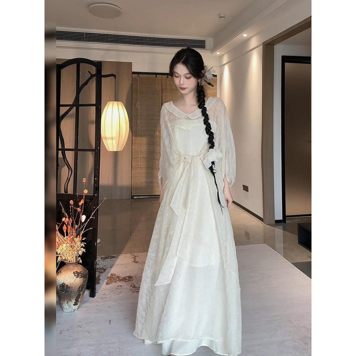 ロング衣装 レディース シアー スピード競技 妖精 お化け風 森うしろ帯 窈窕たる 好いたらしいめ マキシ丈 長袖 A伝達ルート ヴィンテージ風 お呼ばれ 寄りあい 華燭の典 二次会 有りがたさ会 会う約束 春夏秋