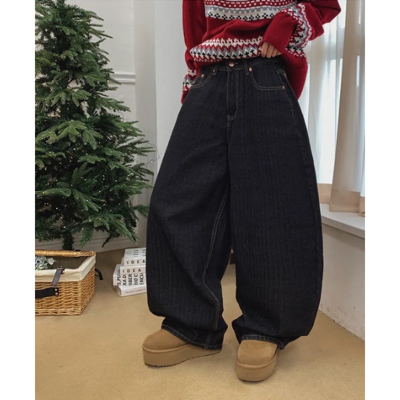 ワイドデニムパンツ レディース バギーパンツ ジーンズ ヒョウ柄 レオパード 刺繍 ストリート ファッション ワイドパンツ ゆったり ハイウエスト デニム ジーパン カジュアル ビンテージ風 原宿系