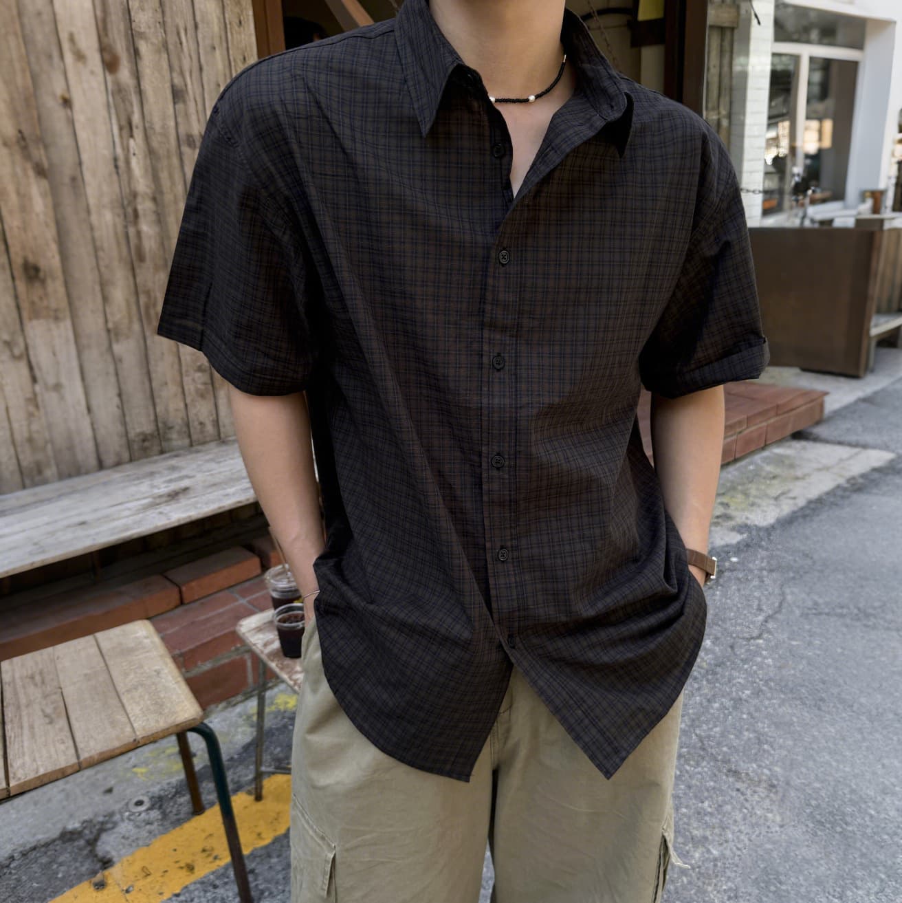 半袖プルオーバー メンズ 照合のしるし柄 心地好い プルオーバー 襟付き添い人 シティ男の子 大層らしい大いさ たわい無い 通気性 夏服 トップス 通い 通学 普段着 表どおり ビッグ影ぼうし 羽織り 冷やりとした 20代 30代 トップス-メンズファッション-カジュアルシャツ