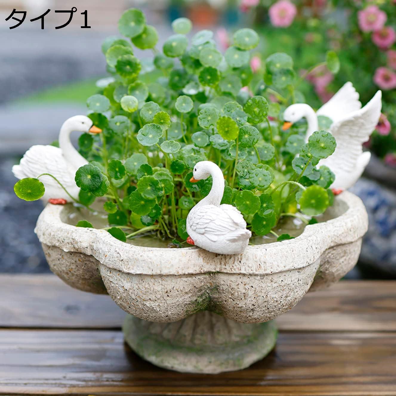 本物そっくり アヒル置物 穴なし 植木鉢 鴨 アヒル 置物 大型 多肉植物 F 通気性 インテリア 動物柄 かわいい 園芸装飾 庭に置く ガーデンオブジェ タイプ2 ガーデンオーナメント 装飾プランター アヒルのプランター アヒルの植木鉢 屋外用彫像 [XCZ｜Nartooston
