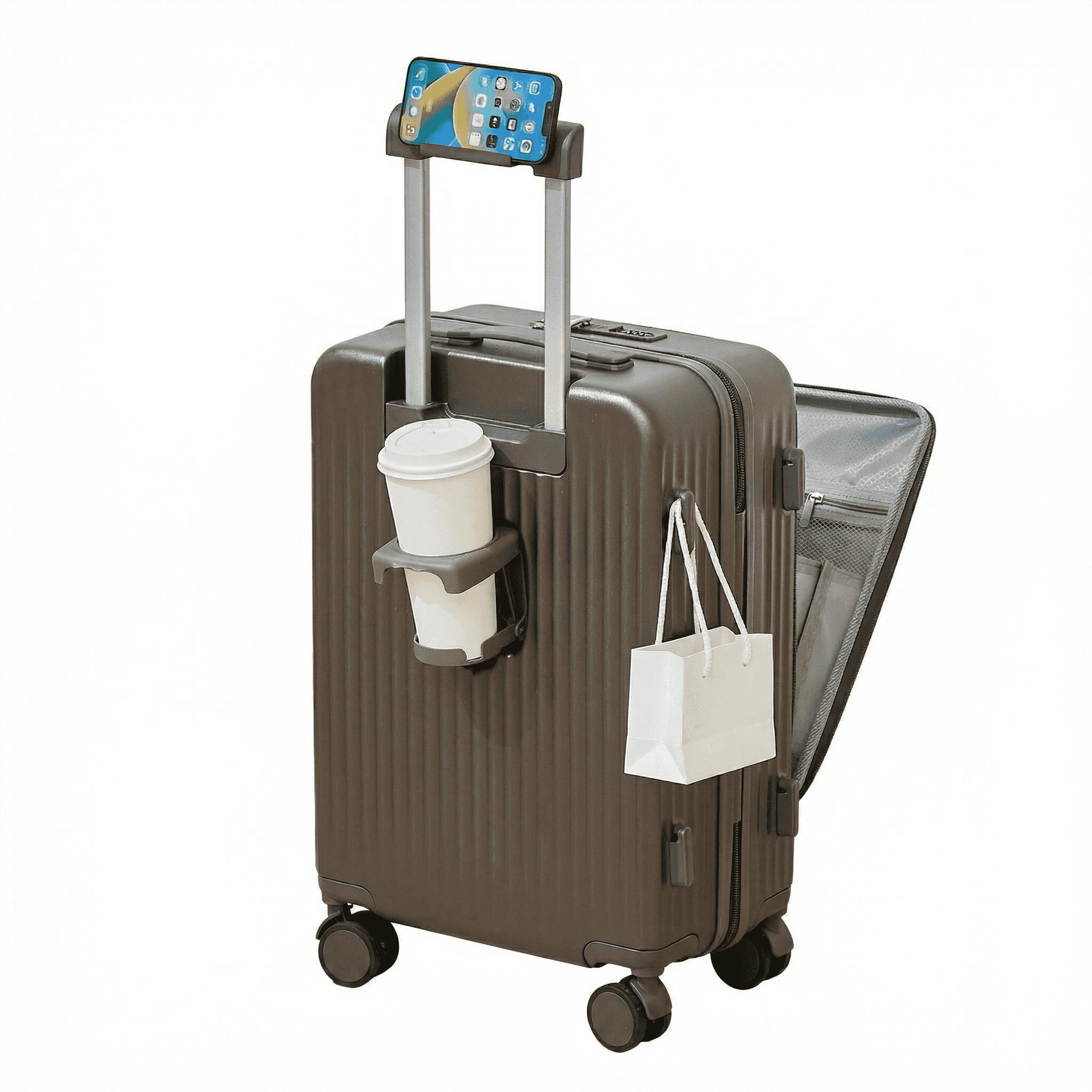 旅行バッグ 向こう正面開けっ広げ 機内持ち込み 持ちはこび入れもの 前衣嚢 マイコン納める 出張 旅する 嚢 静音 ダブルキャスター 軽さ 牢固たる 預け入れ 卒旅する 遠足 今めかしい 商行為