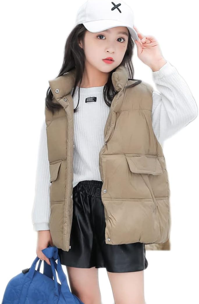 子供ダウンベスト キッズ 軽量 秋冬 ダウン90% 女の子 男の子 襟付き ダウンコート おしゃれ ライト ダウンベスト 男女兼用 子供服ベスト コート 韓国 子ども服 冬服 防寒 かわいい 幼児 綿｜Nartooston