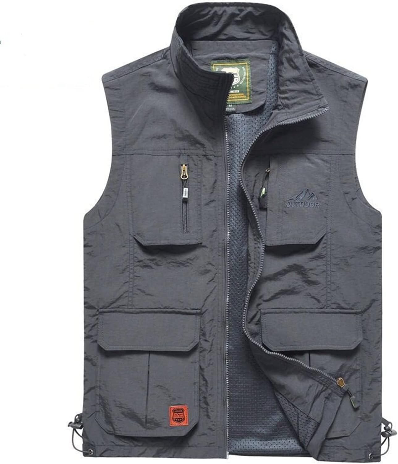 M-5XL チョッキ ベスト メンズ ミリタリー マルチポケット ワークウエア ジップアップ メッシュベスト 無袖ジャケット カジュアル 撮影 カメラマン カジュアル 釣り 大きいサイズ アウター グ｜Nartooston