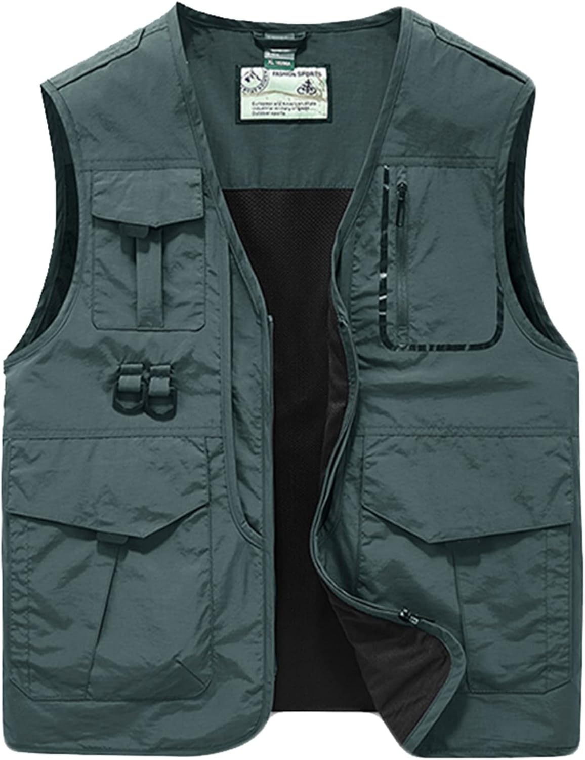 M-6XL メンズ ベスト チョッキ マルチポケット 大きいサイズ ワークウエア カメラマン 撮影 フィッシング 作業着 ベスト チョッキ 無袖ジャケット 春夏秋 釣り カジュアル 薄手 トップス グ｜Nartooston