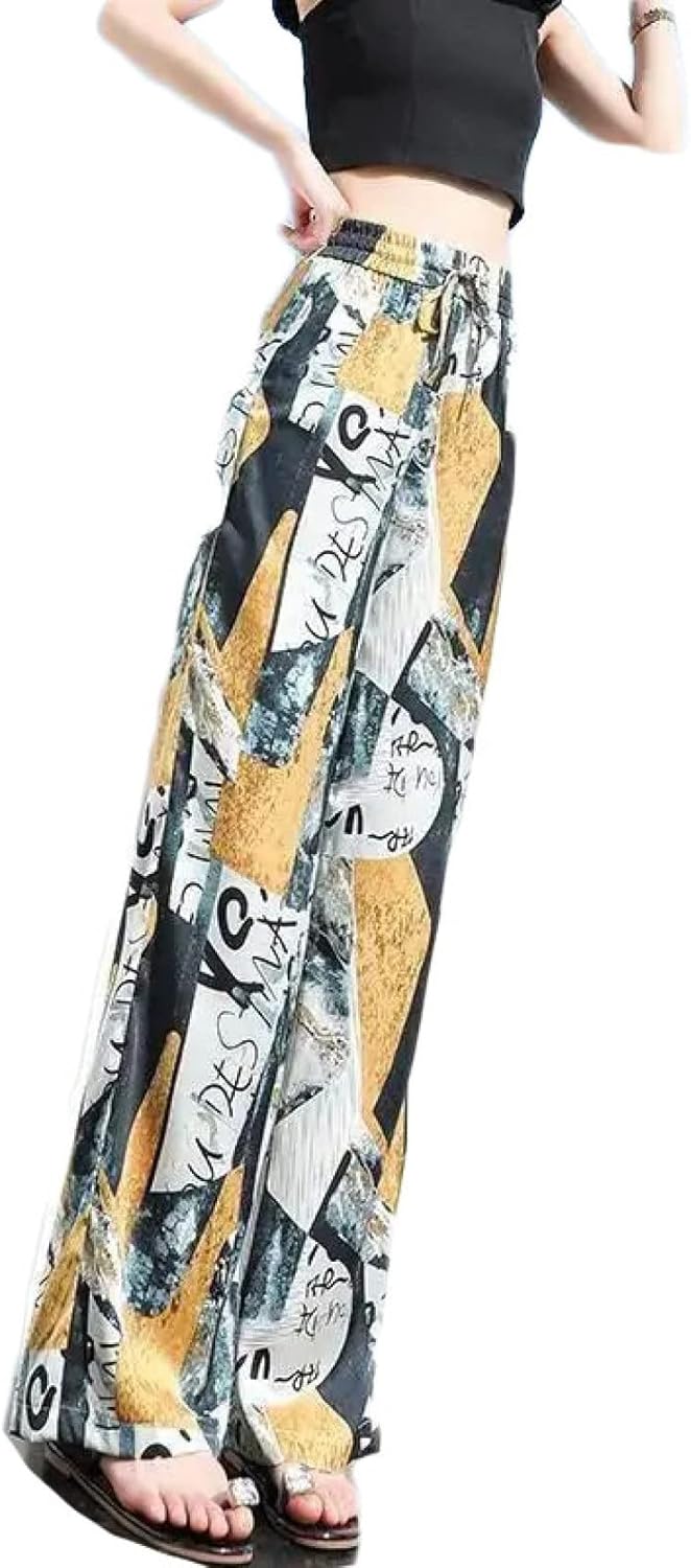 スカーチョ レディース ワイドパンツ ガウチョパンツ レディース ワイドパンツ 薄手 パンツ レディースロングパンツ 快適 カジュアル パンツ ウエスト ゴム ボトム レディース 長ズボン 大きいサイ|Nartooston