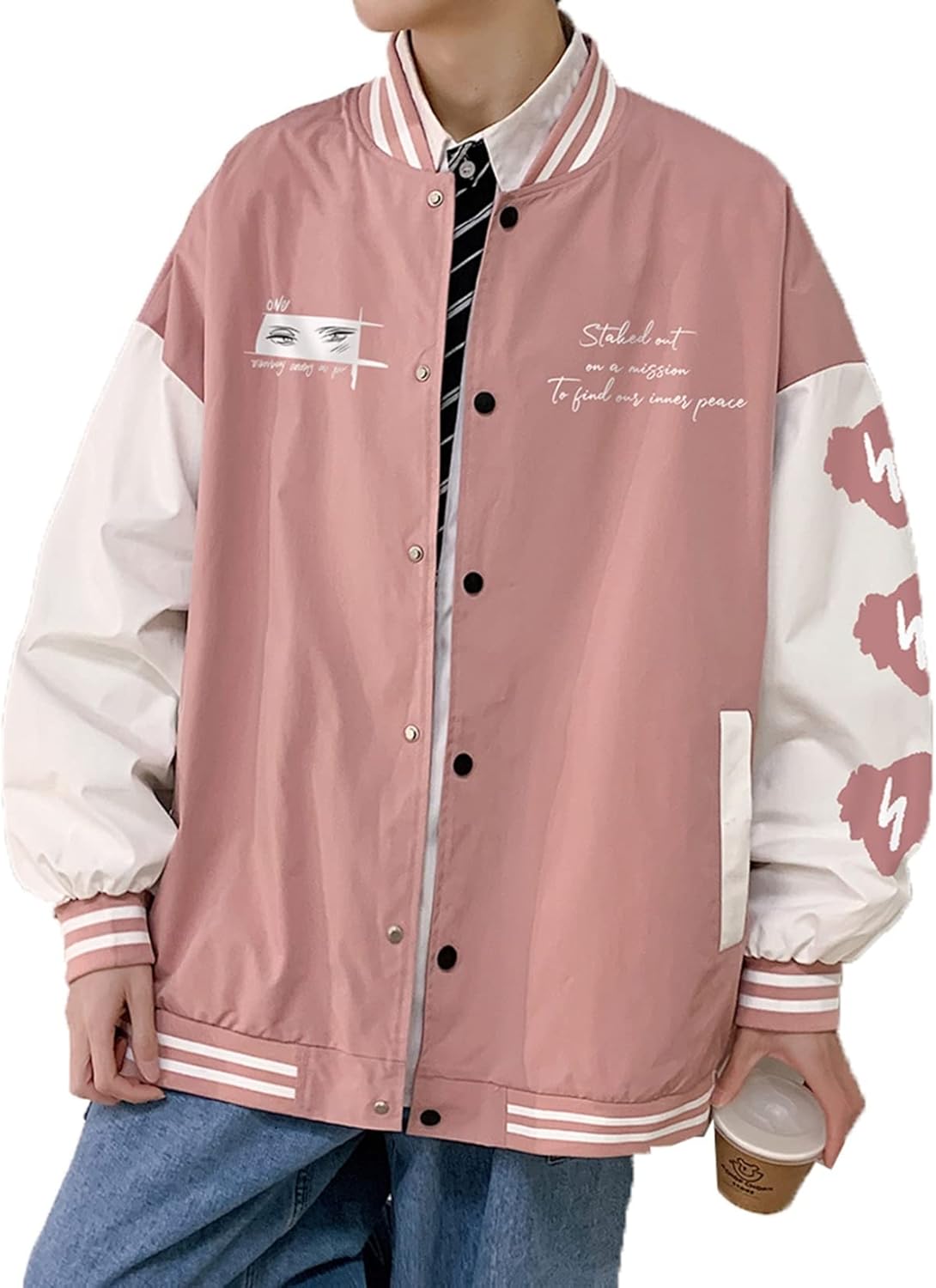 スタジアムジャンパー メンズ ジャケット スタジャン カジュアル ゆったり 防風防寒 立ち襟 春秋服 オシャレ バイカラー 個性的 大きいサイズ 羽織り アウター ユニセックス 原宿系 ストリート ア｜Nartooston 16,680円