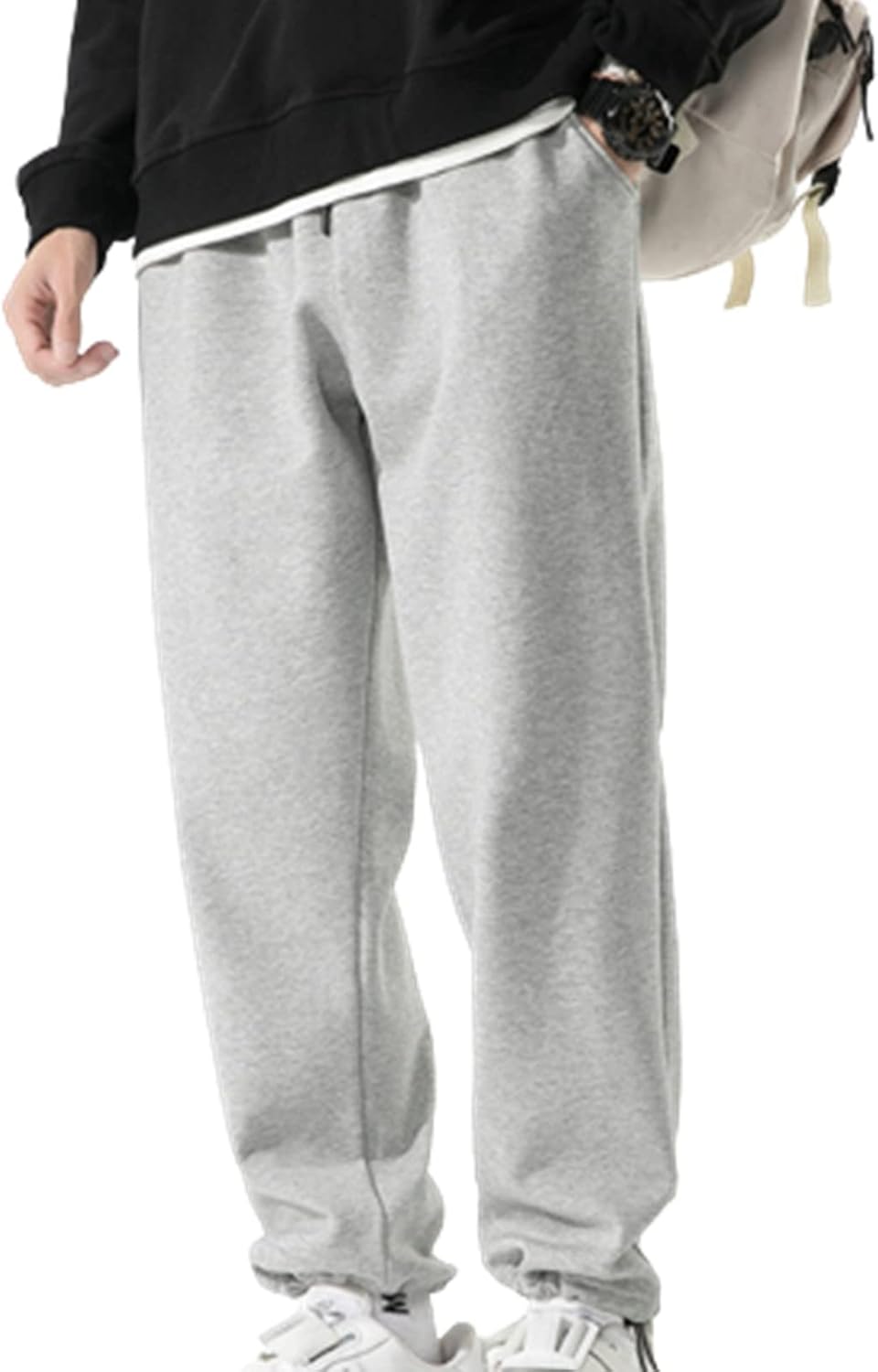 ウェットパンツ メンズ 裏起毛 ズボン ロングパンツ 保温 綿 ストレッチ カジュアルパンツ 大きいサイズ 秋冬 無地 調整紐 厚手 ジャージボトム トラックパンツ 裏ボア もこもこ スポーツ ルーム｜Nartooston