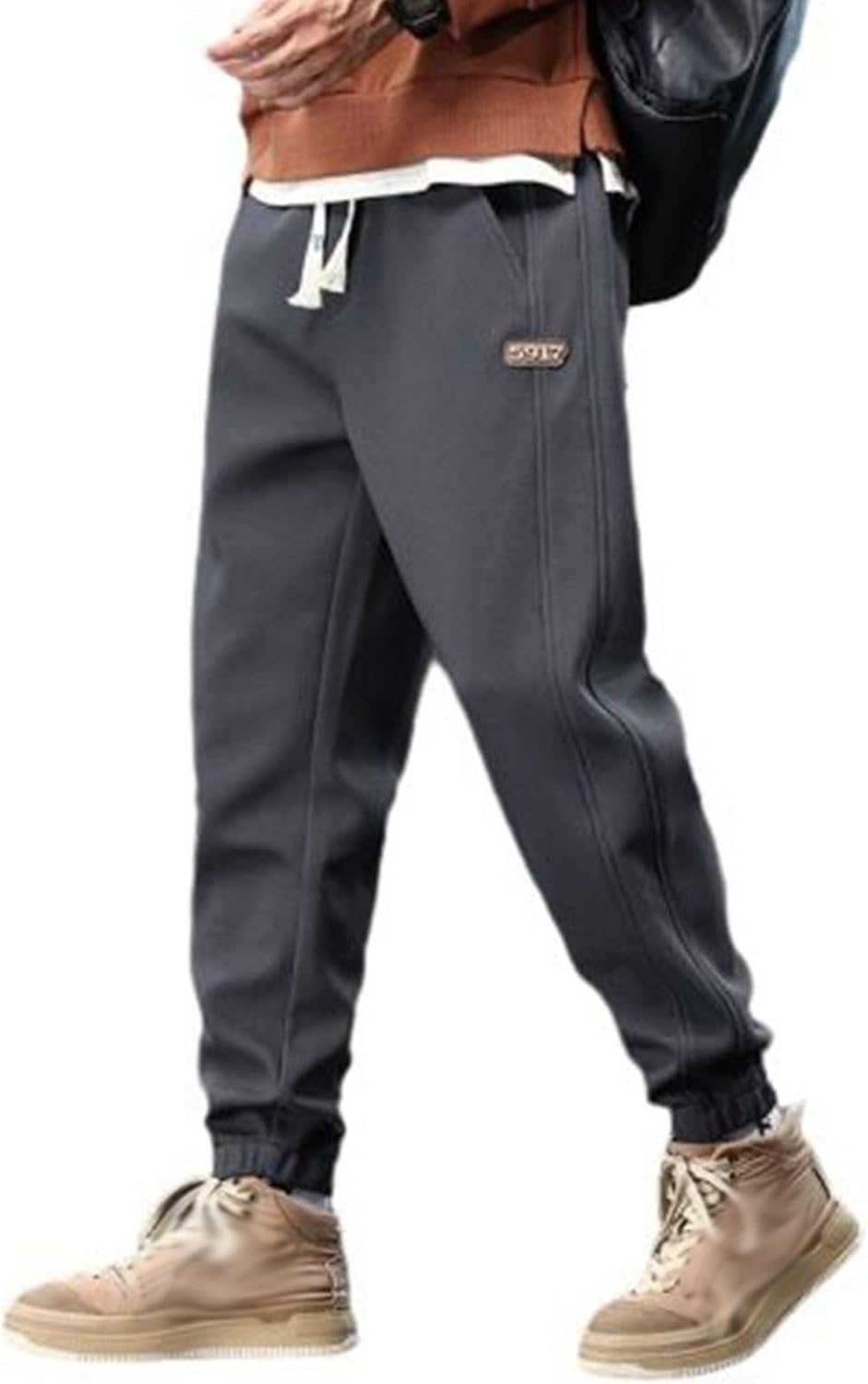 ワークパンツ ワイドパンツ メンズボトムズ テーパード ロングパンツ ウエストゴム ジョガーパンツ リラックス 裾リブ ベーシック 春 夏 秋 履き心地 ランニング スポーツ 外出 おしゃれ｜Nartooston
