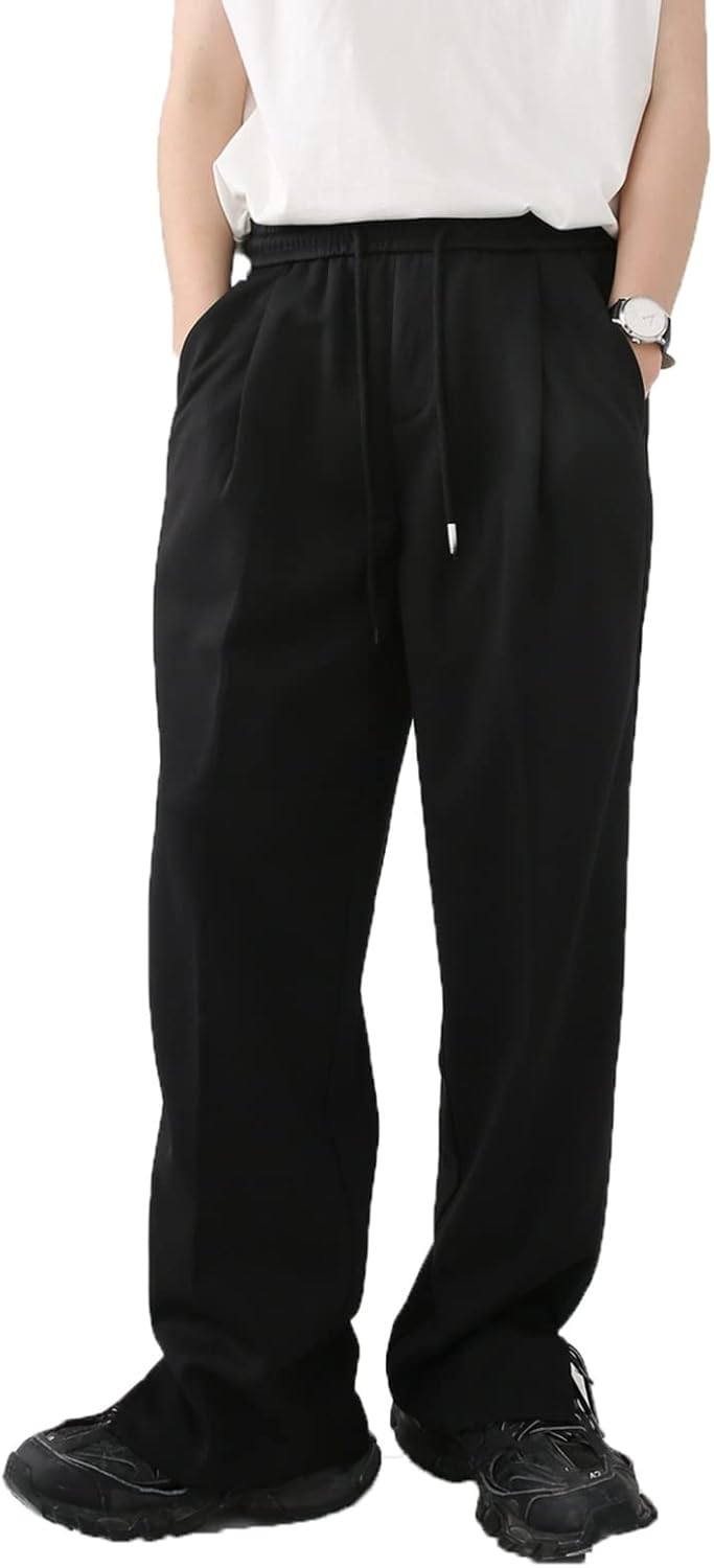 スウェットパンツ ワイドパンツ メンズ ジャージボトム ストレート ドレープ ゆったり バギー ロングパンツ ウエスト調整 柔らかい 通気 快適 男女兼用 スポーツウェア 部屋着 街着 パルクール ス｜Nartooston