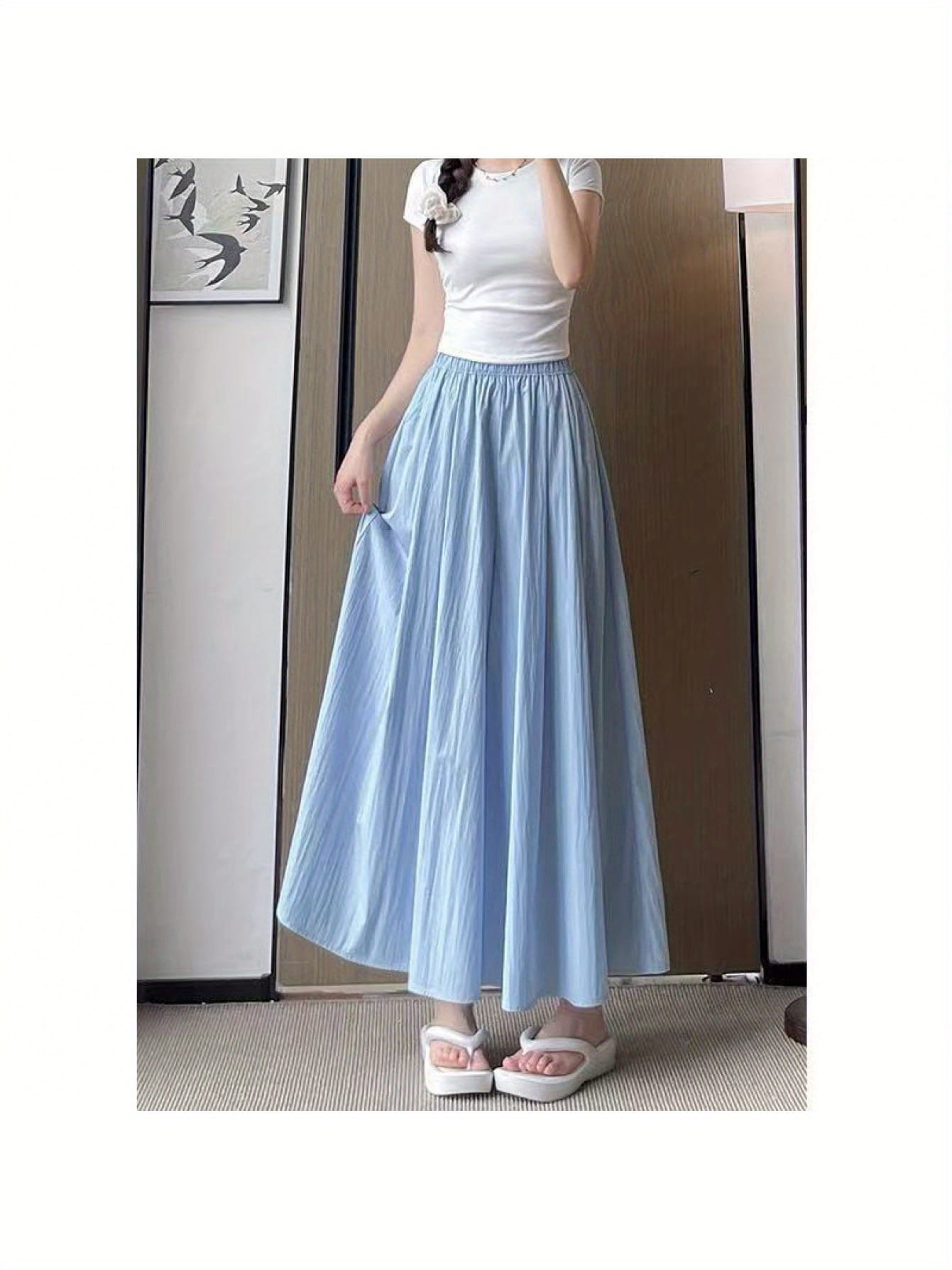 【落ち感美シルエット】 スカーチョ レディース ワイドパンツ ガウチョパンツ ズボン ロング丈 マキシ丈 ウエストゴム 楽ちん ゆったり 体型カバー 着痩せ 細見え 2025 春 夏 秋 無地 通勤 オフィス カジュアル ママコーデ 大きいサイズ 30代 40代 涼しい 洗える|Nartooston