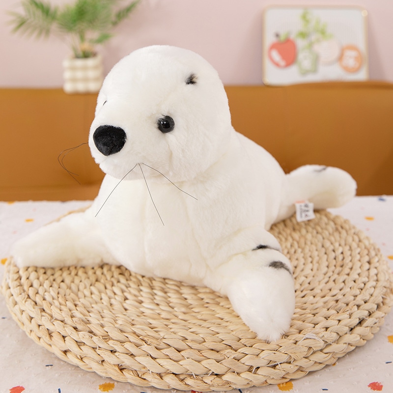 アザラシ ぬいぐるみ リアル 海豹 抱き枕 癒し系 もふもふ 子供 おもちゃ 添い寝枕 クッション 動物 柔らかい 誕生日 プレゼント 贈り物 インテリア かわいい 雑貨 海の生き物 出産祝い 記念日