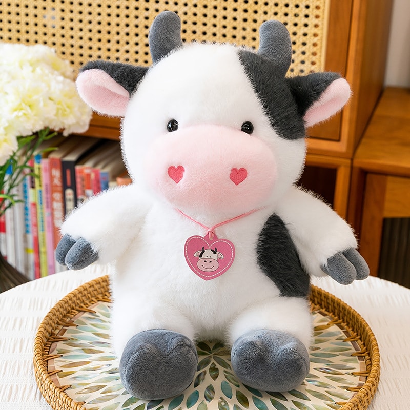 牛 ぬいぐるみ 好いたらしい 癒やし系 パステル色の ハート型 子牛 マスコット ふわふわ 手あそび 抱き枕 添い寝 生まれ落ちる日 差し上げ物 お嬢さん ちびっ子 差し上げ物 室内装飾 飾りつけ 縁起物 毛の荒物 写実的 萌え 割り増し金