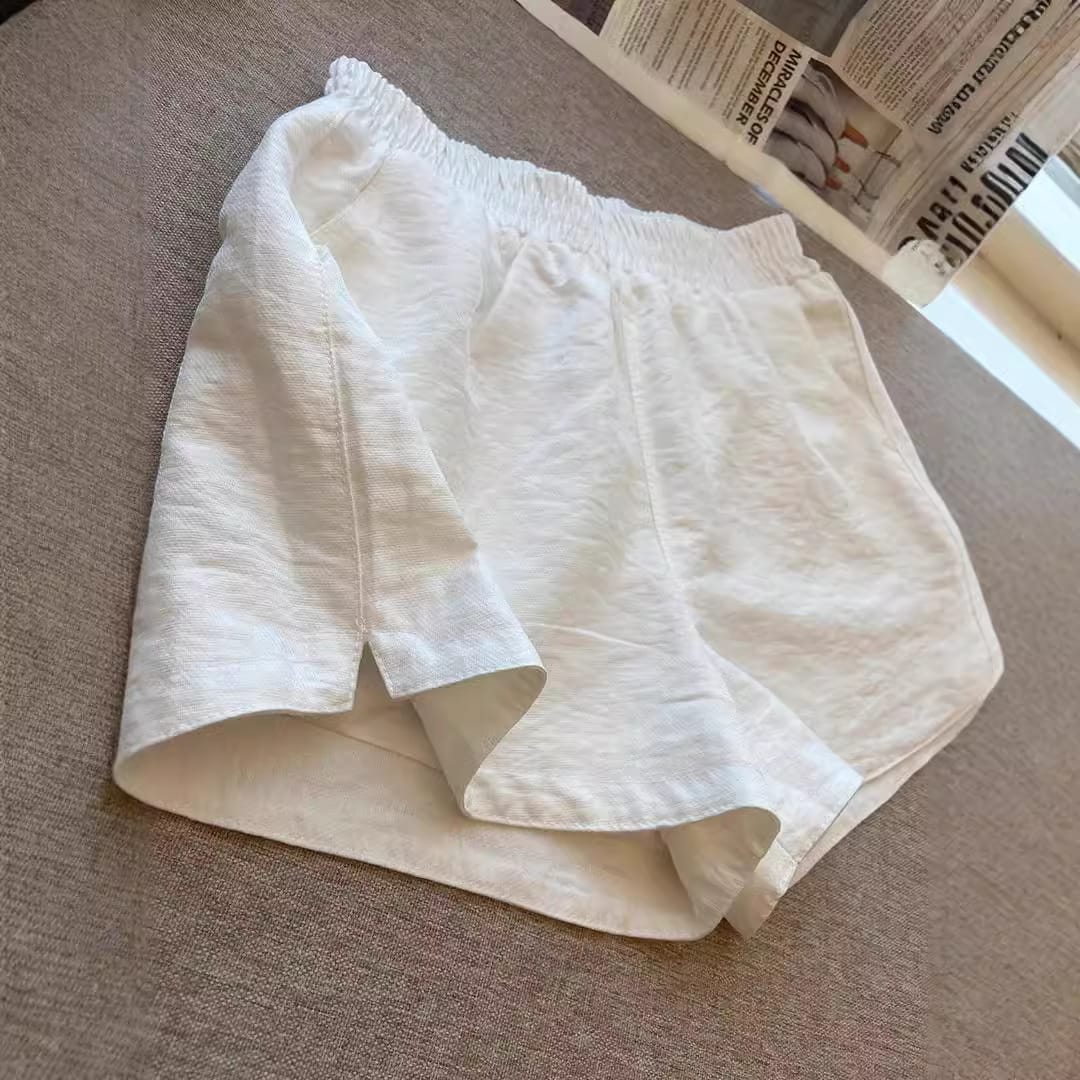 ショートパンツ レディース 夏 リネン混 涼しい Aライン ワイドパンツ ウエストゴム 短パン 綿麻 着痩せ 部屋着 カジュアル 無地 蒸れない 吸汗速乾 ゆったり きれいめ 美脚 脚長 ボトムス グ
