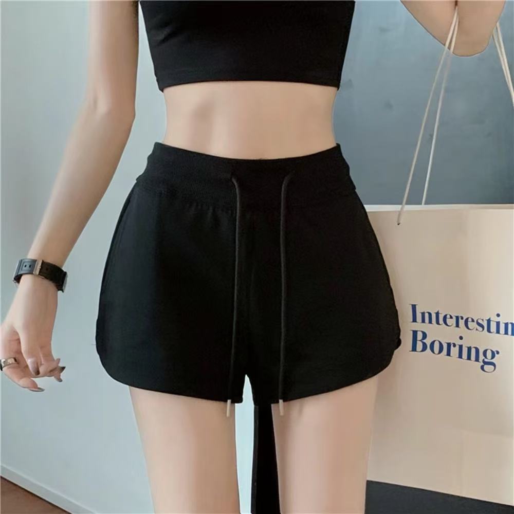 ショートパンツ レディース スウェット 短パン ハイウエスト Aライン 美脚 脚長 効果 着痩せ ゆったり カジュアル ルームウェア 部屋着 ヨガ スポーツ ジム 運動用 綿混 通気性 柔らかい 涼し