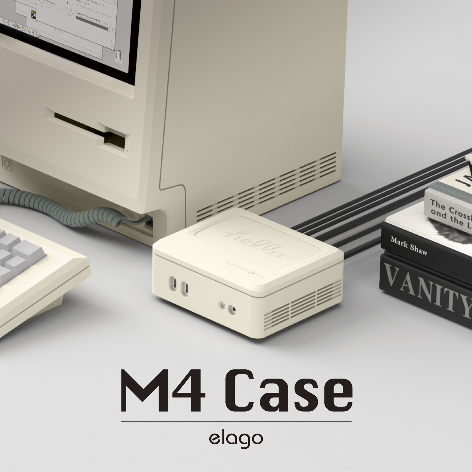 Mac mini M4 M4Pro ケース 放熱 設計 傷 ダスト 防止 カバー さらさら シリコン 保護ケース [ Macmini M4 マックミニ M4 Pro 2024 対応 ] elago M4 CASE