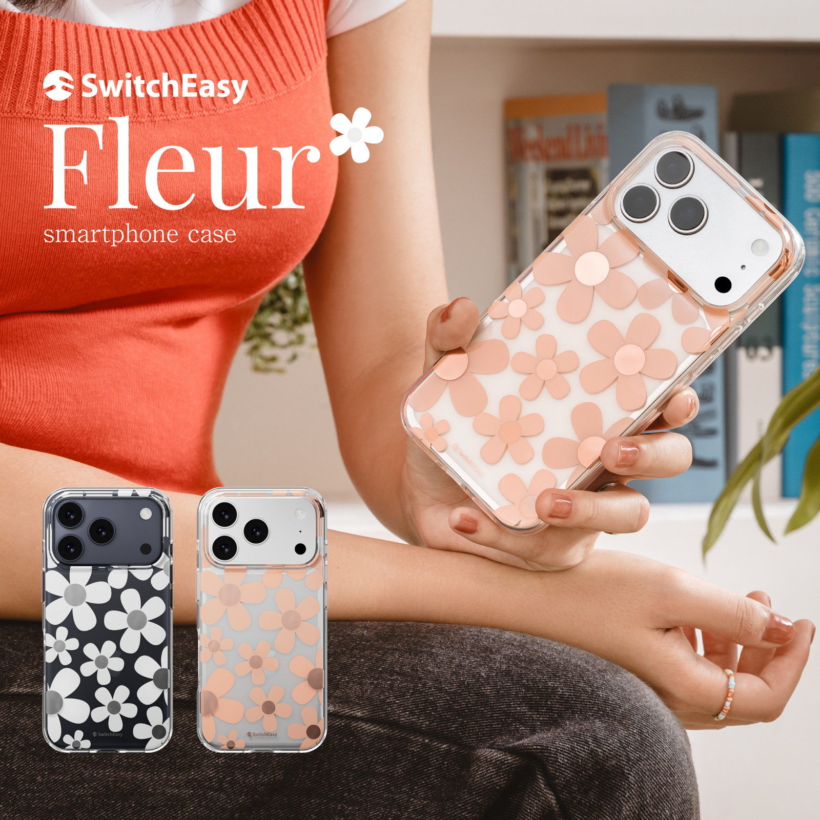 楽天市場】iPhone 17 Pro ケース クリア MagSafe 対応 花柄