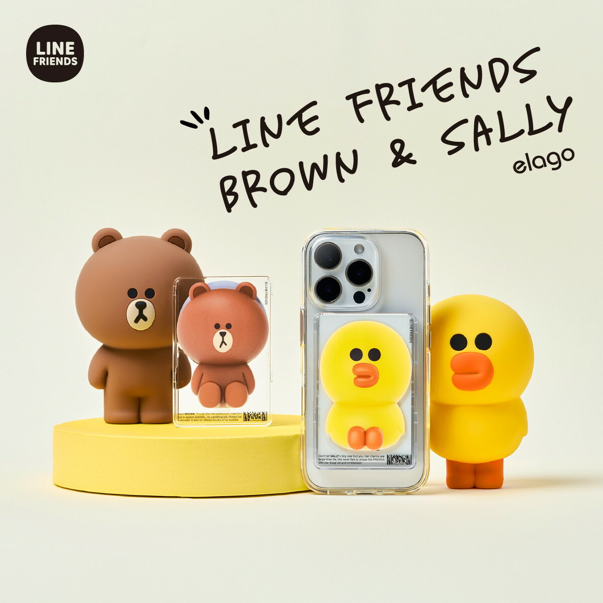 AirPodsカバー ラインフレンズ Line Friends Elago Mini Case for AirPods Pro - Fun Styles