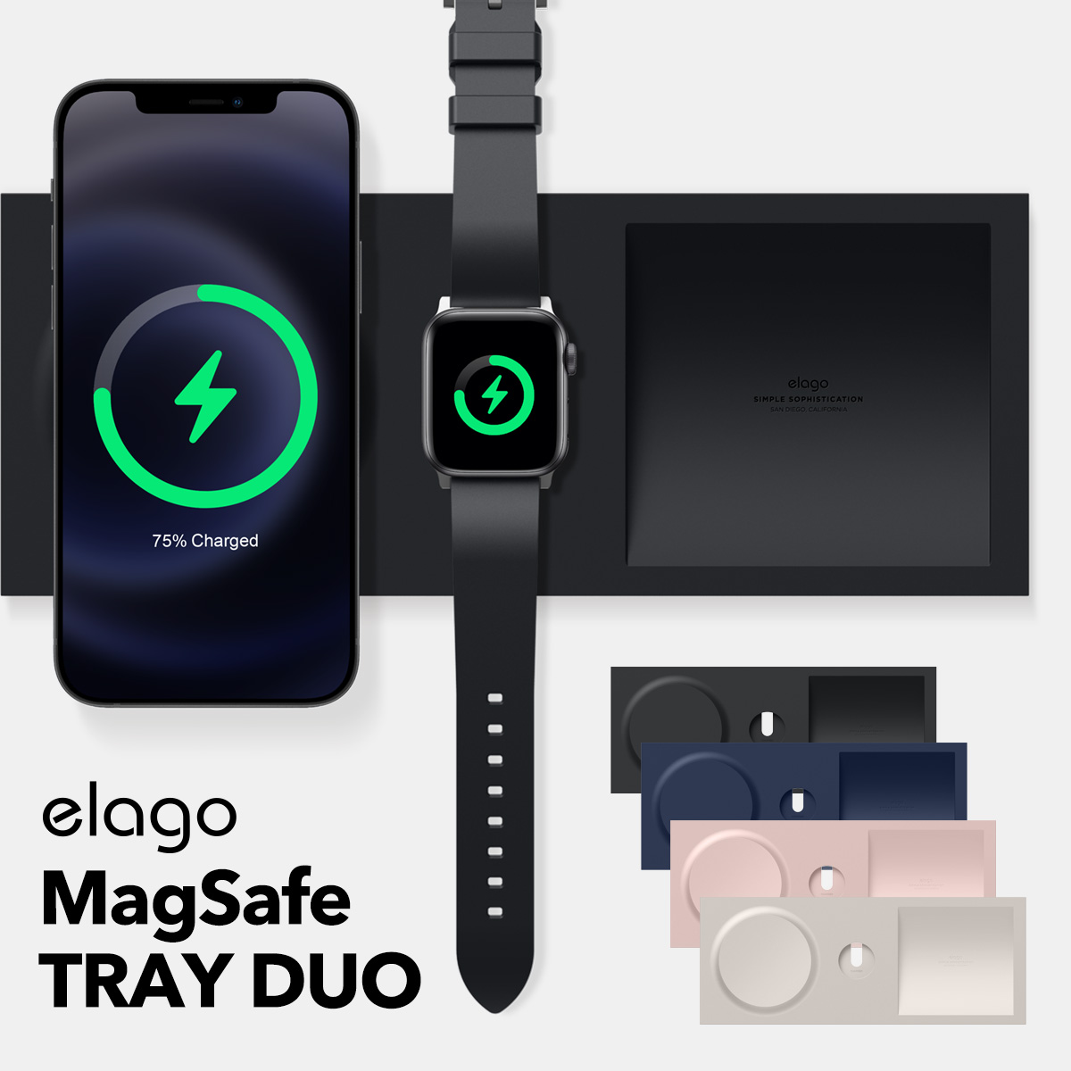 楽天市場】iPhone12 Apple Watch MagSafe トレー シリコン MagSafe充電