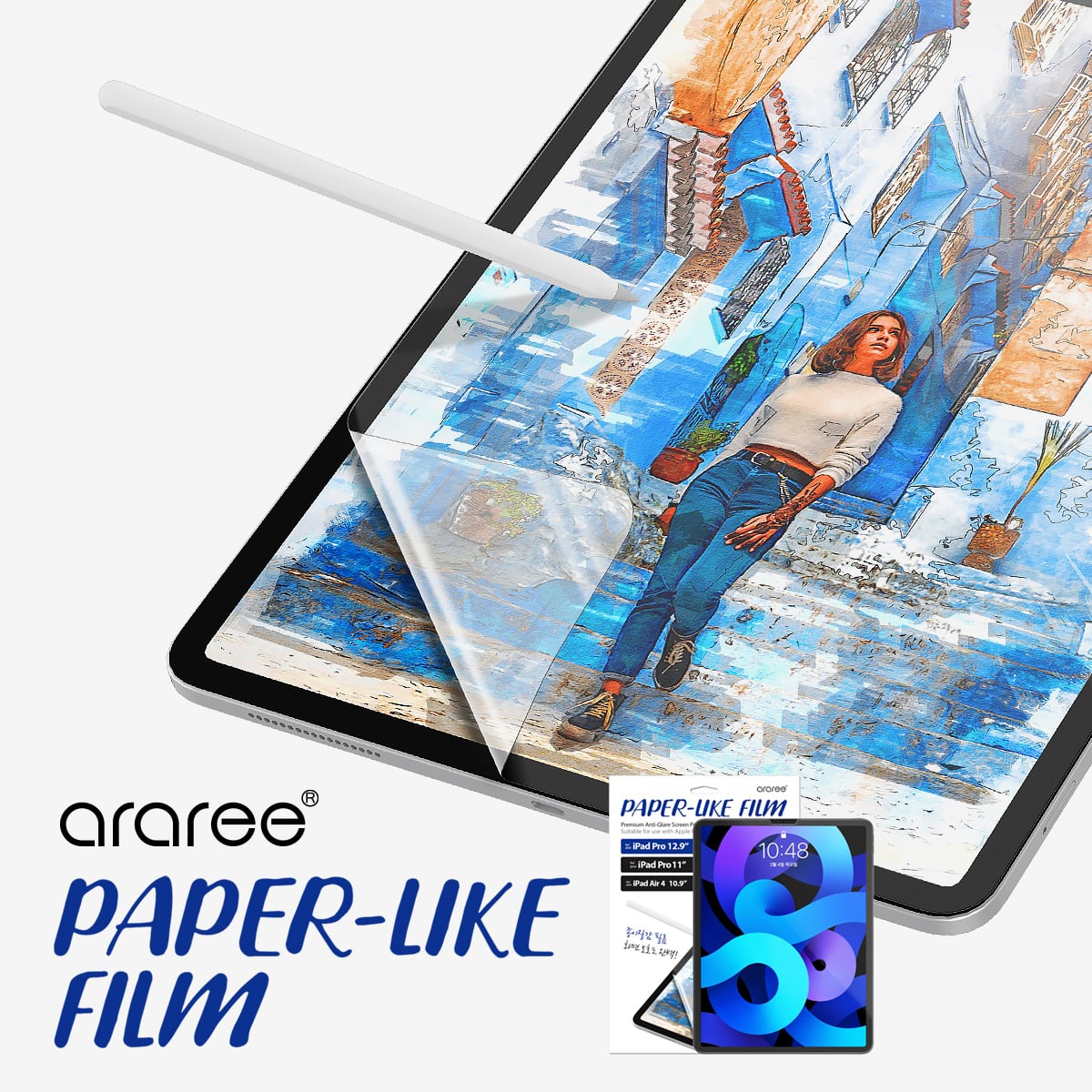 楽天市場 Ipad Pro 12 9 ペーパーライク フィルム 紙のような書き心地 防指紋 指紋防止 さらさらアンチグレア デザイン イラスト 向き 紙のような質感 保護フィルム Apple Ipadpro12 9 12 9インチ 第4世代 アイパッドプロ 12 9インチ 年モデル 対応