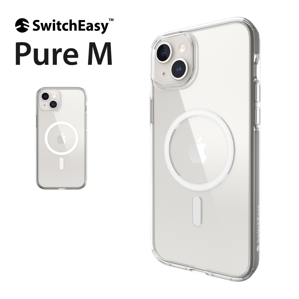 楽天市場】iPhone15 ケース Magsafe 対応 マグネット 付 透明 薄型