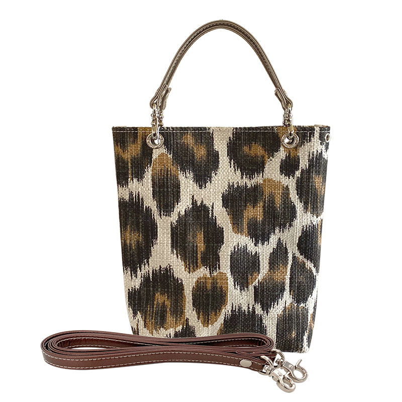 楽天市場 Etoffe Pochette Leopard エトフ ポシェット 日本製 国産 織物 インポート生地 2way コンシェルジュ楽天市場店 ヘミングス Concierge 楽天市場店