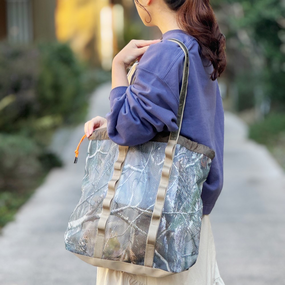 2026春夏再入荷!【WKD/ER】WKDMESH TOTE RTC（1色）ウィークエンダー ウィークエンドメッシュ リアルツリーカモ トートバッグ コンシェルジュ店 ヘミングス公式ショップ　ギフト