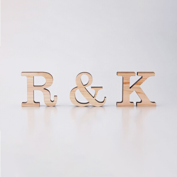 楽天市場 イニシャルオブジェ 国産ひのき ｍサイズ １文字 あす楽対応 結婚式 演出 贈り物 プレゼント ウエディング ウェディング ブライダル ぷちぎふと工房 コンサルジュ