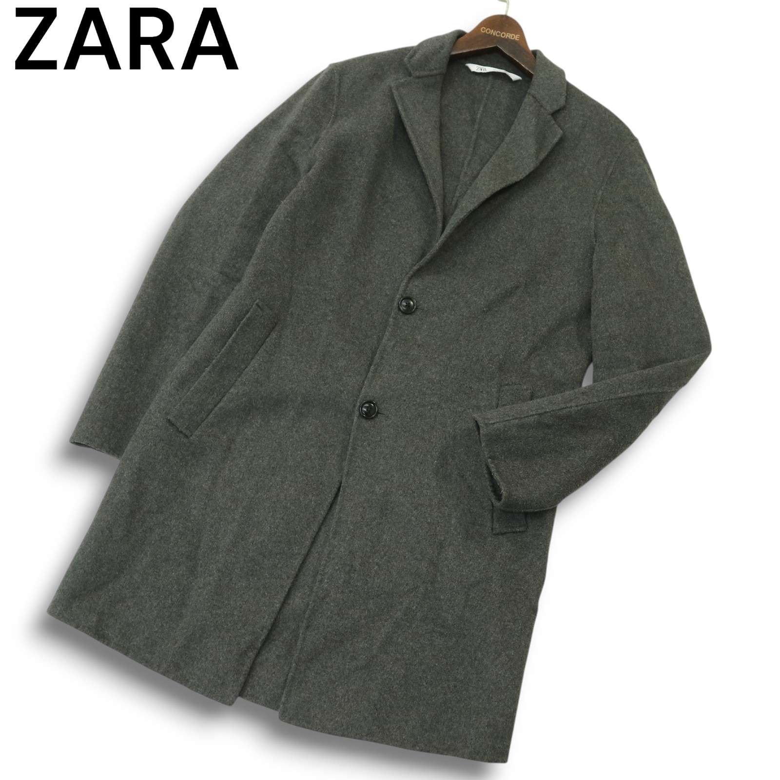 楽天市場】古着 ZARA MAN ザラマン ウールブレンド チェスターコート M