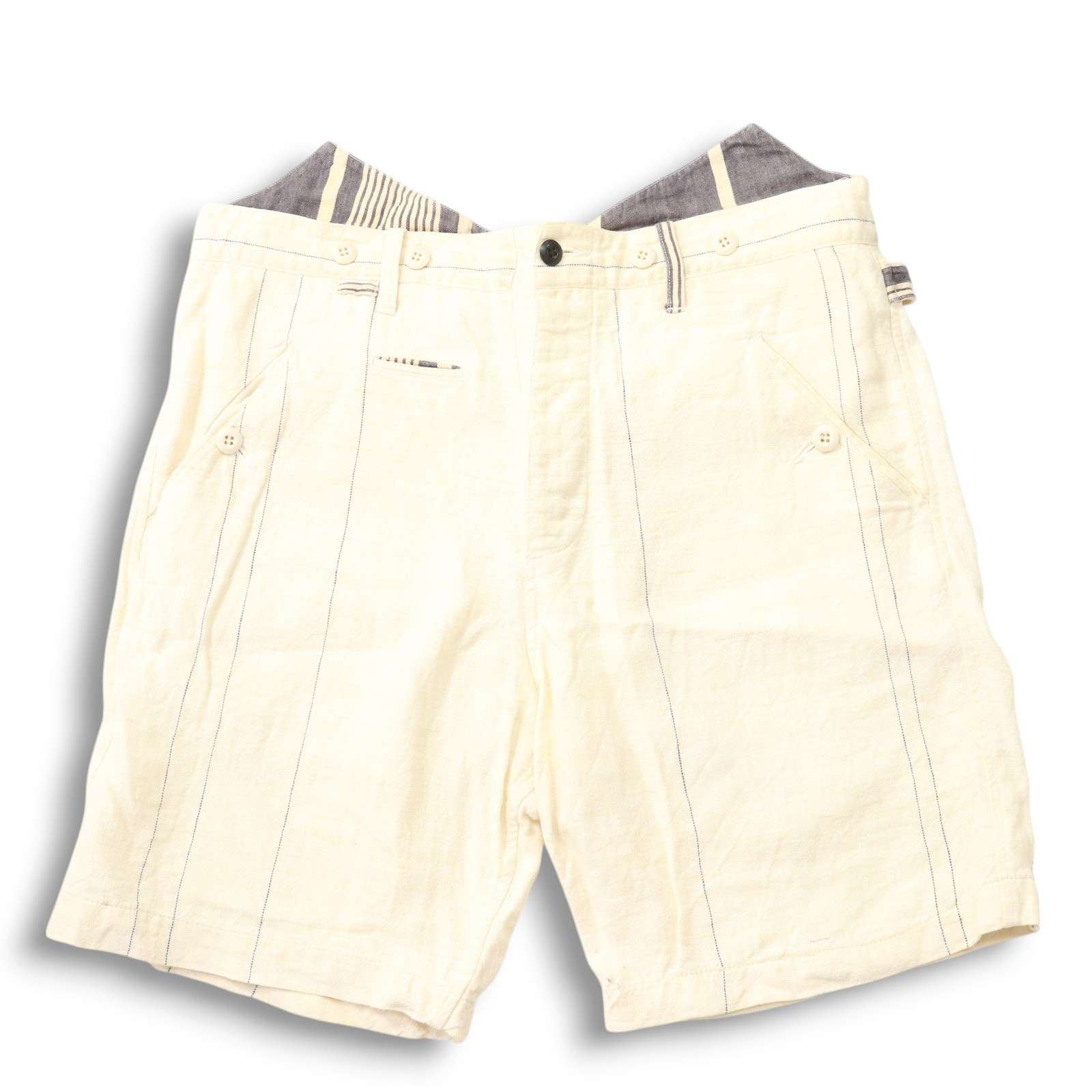 Vlas Blomme ヴラスブラム 春夏★ コルトレイク リネン ショート パンツ ショーツ Sz.3 メンズ 日本製