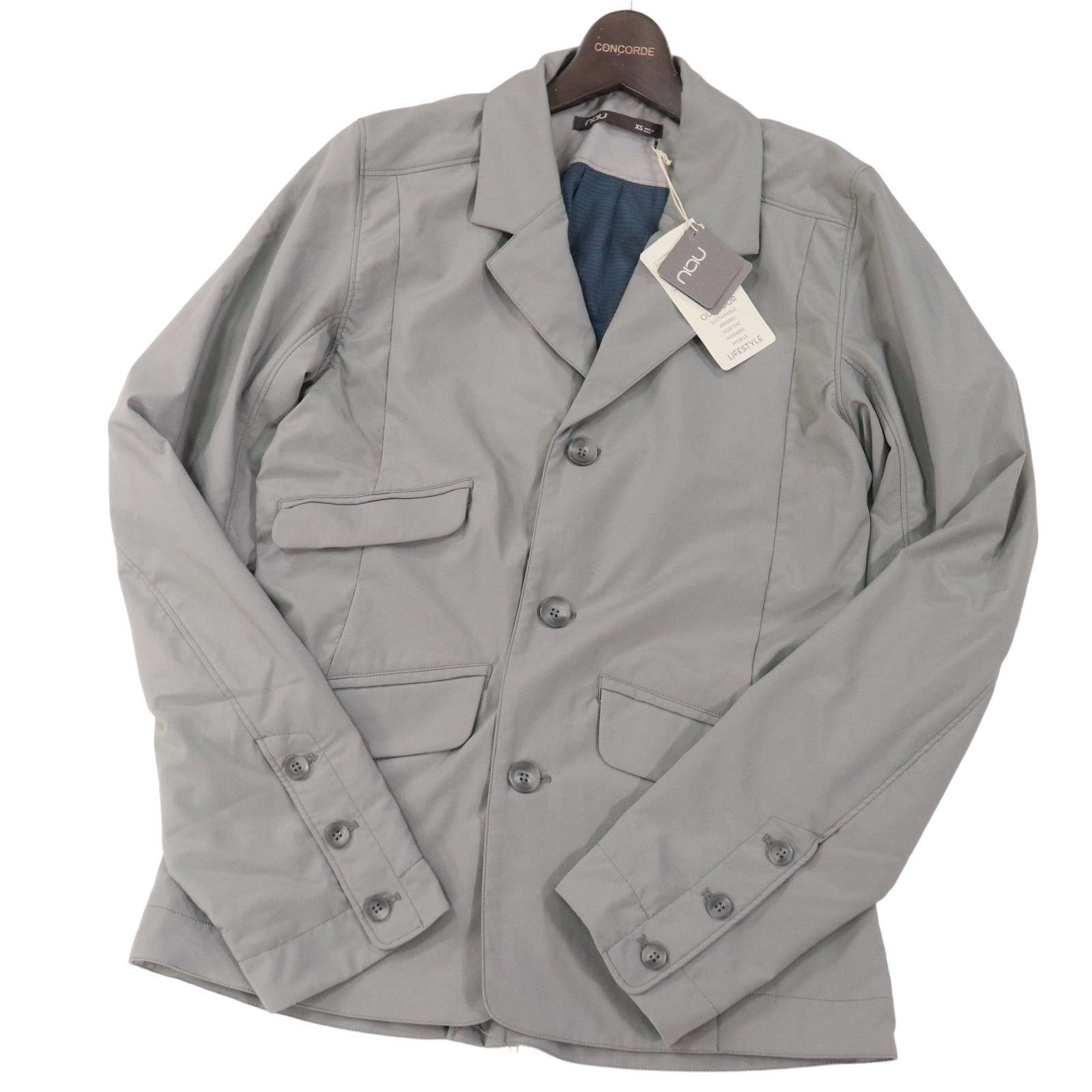 【新品 未使用】 nau ナウ 【RIDING JACKET-CAPE-】通年 ソフトシェル サイクリング テーラード ジャケット Sz.XS　メンズ
