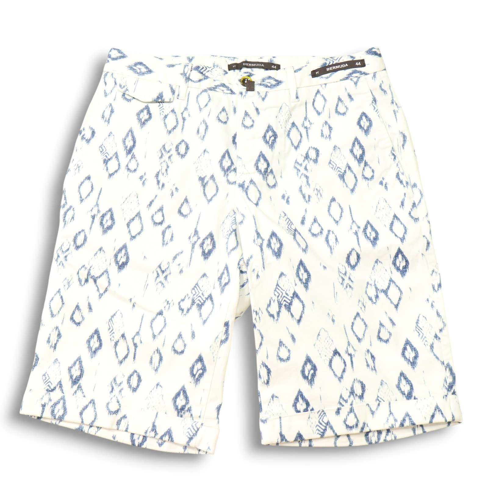 PT01 ピーティーゼロウーノ 【BERMUDA】 春夏 総柄★ ストレッチ バミューダ ショート パンツ Sz.44　メンズ ルーマニア製